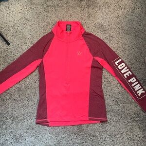 PINK Victoria’s Secret Ultimate Woman Long Sleeve Quarter Zip‎ Active Size Small